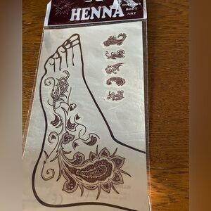 Elegant Henna Temporary Body Art Tattoo